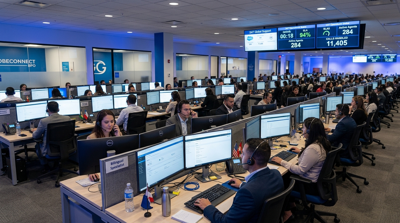 24/7 BPO Operations Floor in Batam