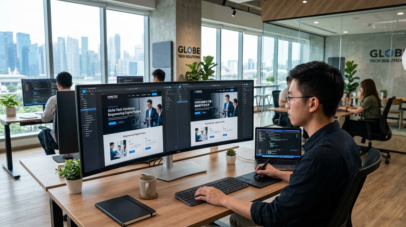 Multilingual Website Creation UI Studio