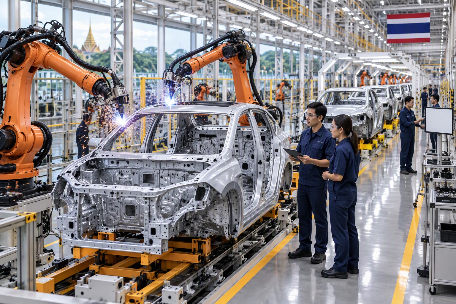 Thai automotive and electronics manufacturing infrastructure