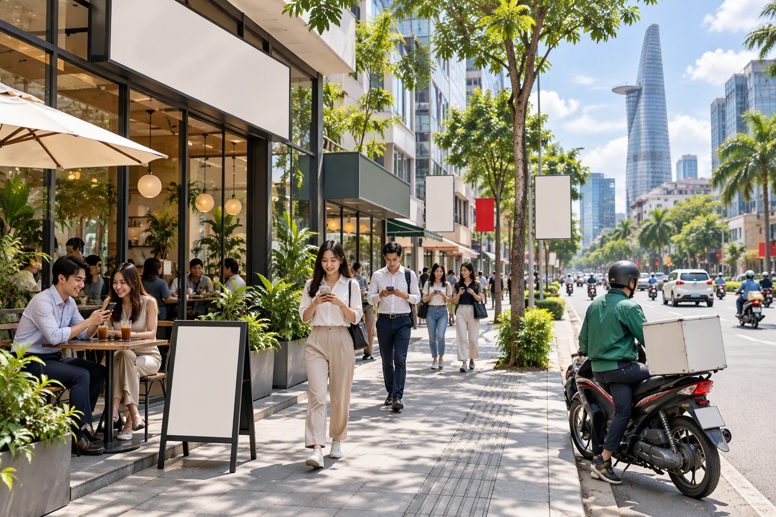Vietnamese urban retail and consumer commerce activity